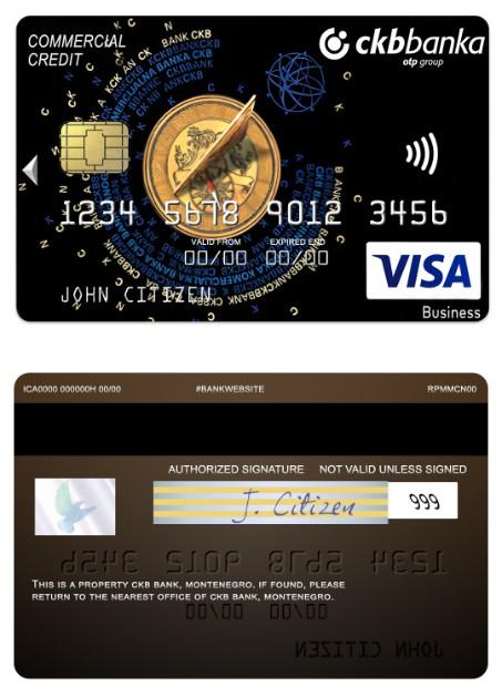 Montenegro CKB Bank visa business credit card